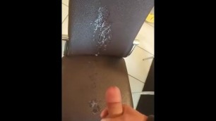 Cumming on my school teachers chair