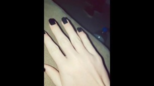 mtf masturbation with black nails