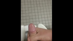 Quick jerk off session (in public restroom pt 2)