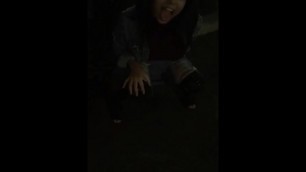 Girl asks friend to record her peeing