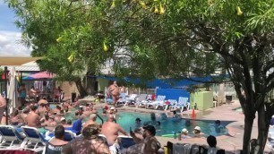 Super Chub (Me) dives into pool party