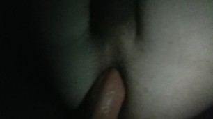 Think rides thick dildo tight ass