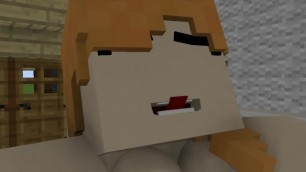 MInecraft: Alex Twerking Naked and getting her Ass Licked