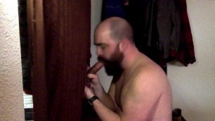 Sexy hairy buddy feeds me through my gloryhole