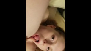 Shy girl fucked in her parent's bedroom