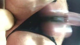 Sissy Dildo Underneath Prostate Orgasm Rubbing Clit