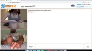 Cute White Girl Adjusts Her Tits On Omegle
