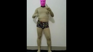 Zentai spandex underwear boxer. Zentaisspandex man spandex  boxer