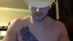 cowboy stud shows hot butt