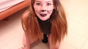Horny cat woman wants you to come inside kitty Spanish JOI