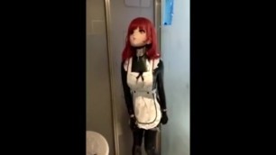 Kigurumi breathplay bathroom