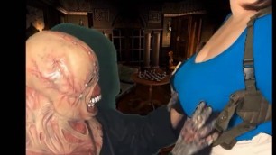 Jill Valentine Captured By Nemesis, Has Huge Tits Fondled (Resident Evil 3)