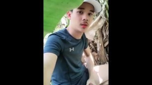 Thai Boy Outdoor Jerk Off