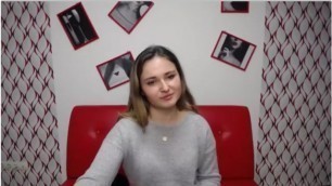 18yo Cute Ukrainian gets naked and masturbates.