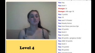 18 yrs old Ellie plays the Omegle Game