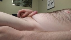 Hairy Cub Jerks Big Cock and Cums Everywhere