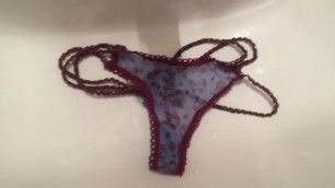 Cum on wife’s panties