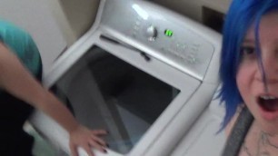 Two Girl Tag Team Dryer Humping