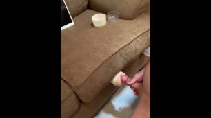 fleshlight fucking on the couch