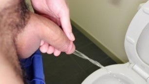 Post Cum Watersports in public restroom