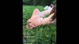 Showing soles outside 2 (@Thefeetinspector on ig)