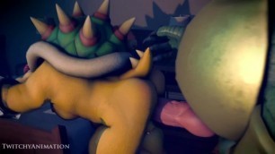 Twitchyanimation Bowser x King k Rool (no anal vore version)