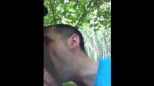 WHITE BOI SUCKING BBC OUTDOORS