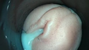 Cum in resersed fleshlight