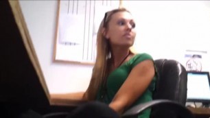 Sexy Blonde Office Girl