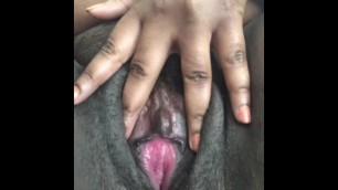 Thick Black Teen Playing With Pussy Before Class