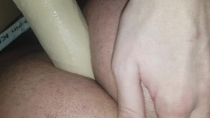 Guy getting fucked hard by strapon