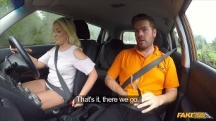 FakeDrivingSchool Amber Deen Sexual discount for Scottish Blonde babe
