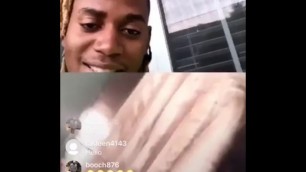 Me showing my dildo’s live on IG with Rasta Guy