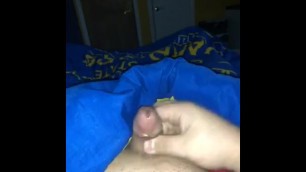 Small cock cumming and moaning