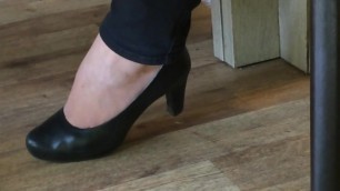 Candid heels at work#12