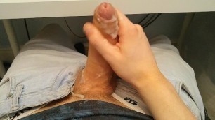 British Guy Moaning And Wanking Until He Cums Hard