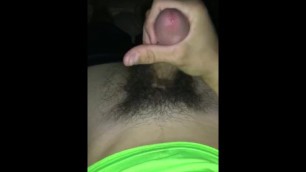 Young teen boy cums in soccer jersey