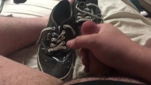 Cumming on my brother’s stinky Vans