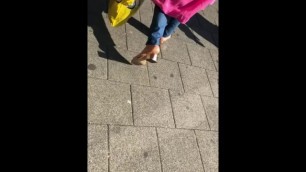 Candid arab mature soles in mules part 2 slowmotion