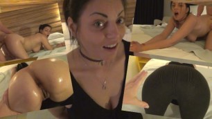 Celebrating the big latina ass of Alessia Caliente in spanish hotel room