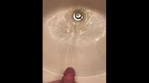 Pissing in the sink