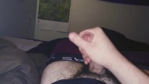 Thick Hairy Teen Jacks Off Until He Cums