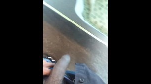 Teen flashes dick on train