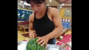 Korean FBB will cut ur watermelon