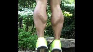 Michelle FBB calves in da wood