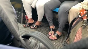 Candid DOUBLE Dominican Feet w/ Sandals