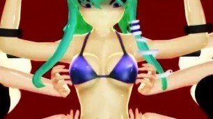 MMD Girl tickled with sound