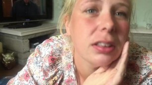 Blooper video: Amateur British Blonde BBW didn’t know the camera was on.