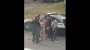 Naked woman arrested by police of u.s.a