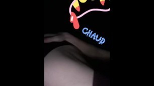 18 Year old blonde French with big ass suck my dick in my car !